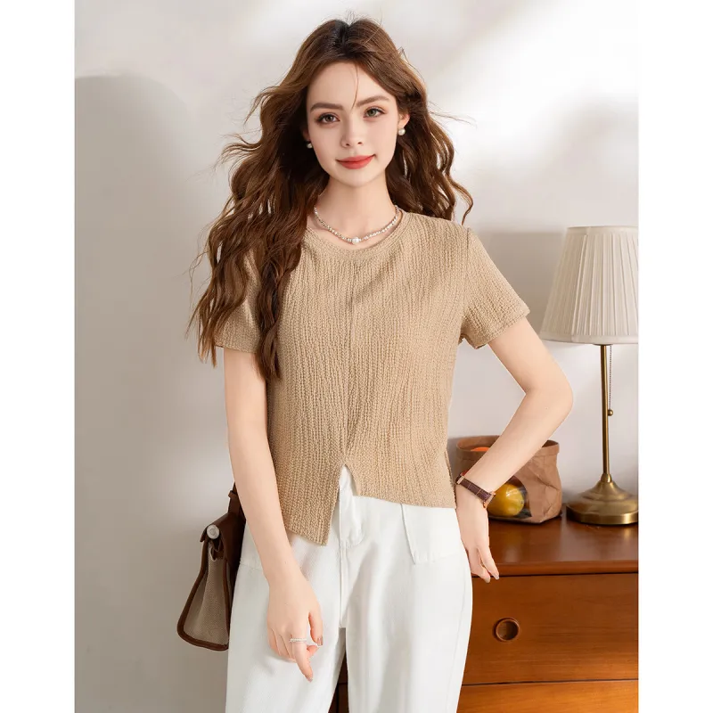 FAWENXIANGZI Regular T Shirt Women's-0