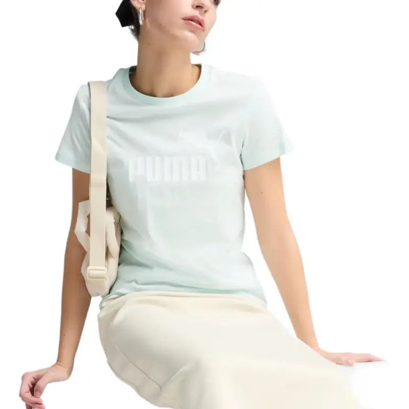PUMA ESS Regular T Shirt Women's Peace Blue-2