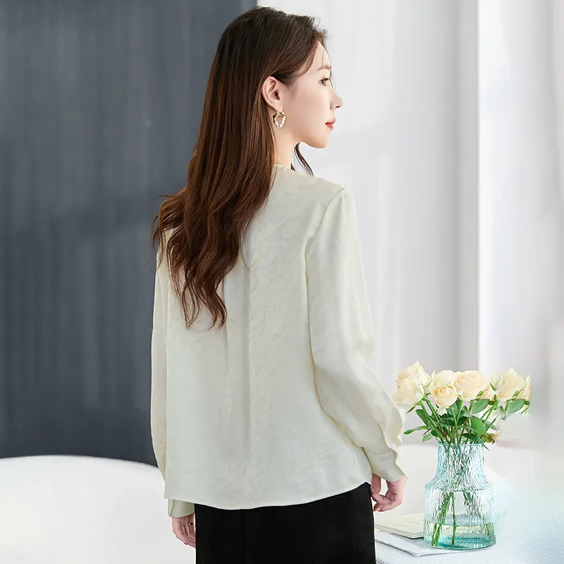 Ink Beauty Shirt Women's Champagne Beige-4