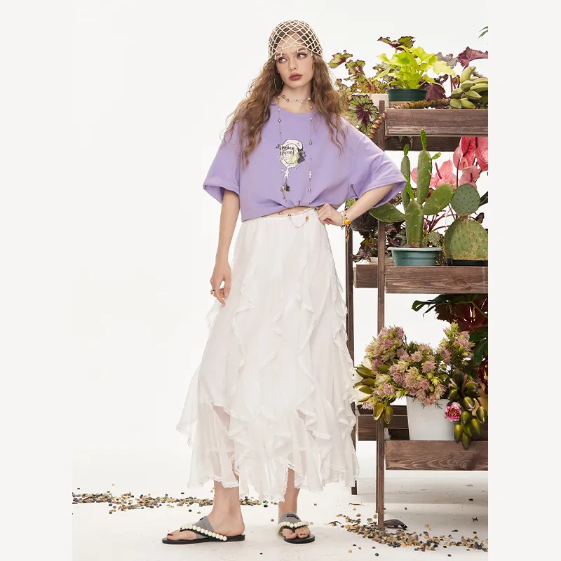 ELF SACK Casual Long Skirt Women's-2
