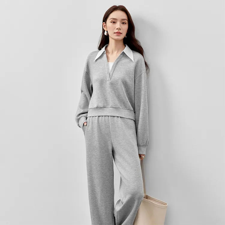 SENTUBILA Casual Suit Women's Gray-4