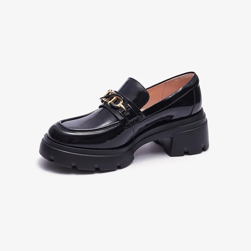 Le Saunda Chunky Heel High Heels Women's Black-2