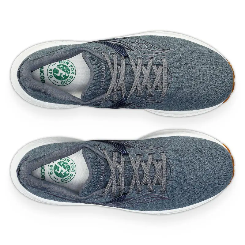 Saucony Triumph Rfg Slip Resistant Low Top Casual Shoes Men's Gray-4
