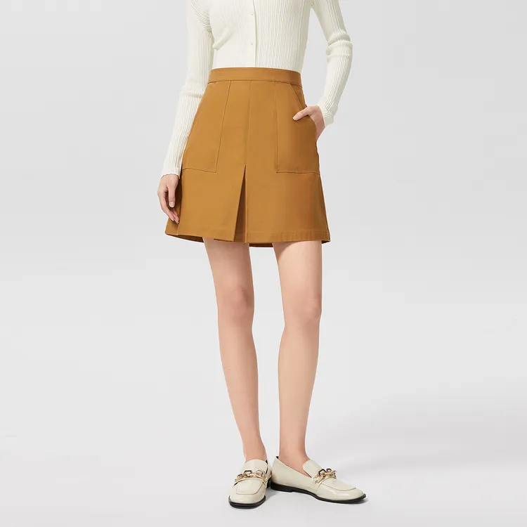 OVV Casual Short Skirts Women's Ginger Yellow 50-2