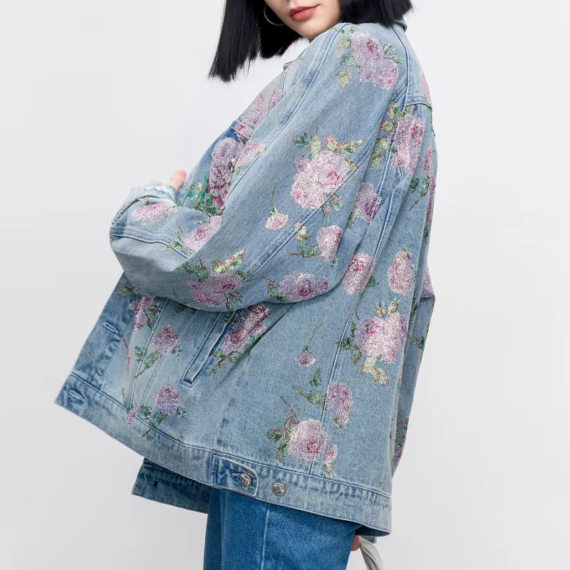 TCH Denim Jacket Unisex Denim Light Blue-5