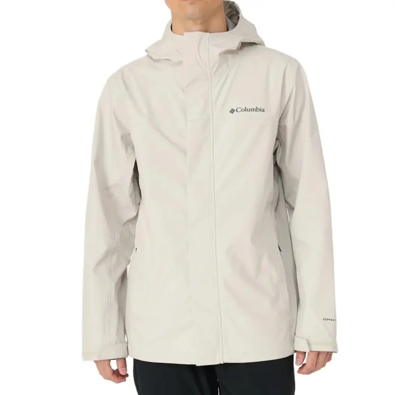Columbia Waterproof, Windproof, Thermal, And Rainproof Windbreaker Jacket Men's Milk White-2