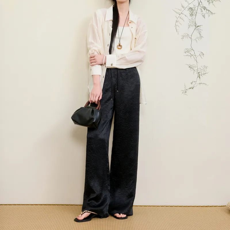 3COLOUR Casual Pants Women's Classic Black-6