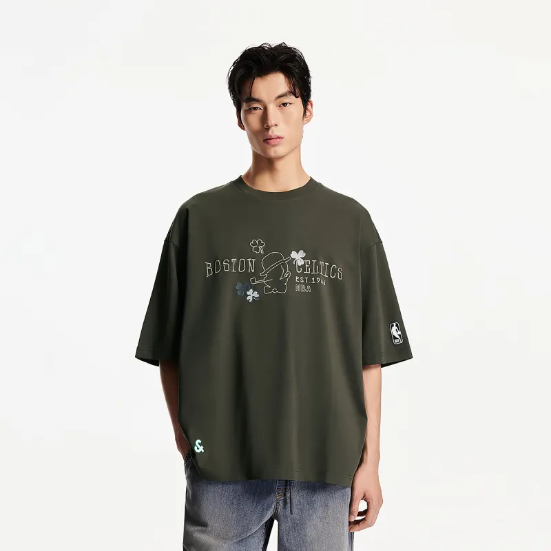 JACK JONES· JACK & JONES NBA Co brand T Shirt Men's E06 Black Olive-2