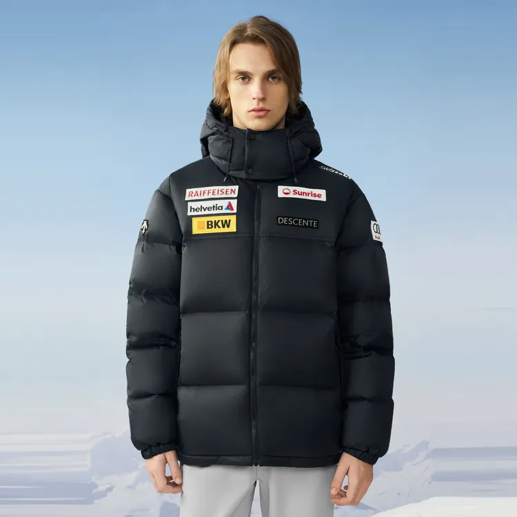 DESCENTE SKI STYLE Hooded Down Jacket Men's-9