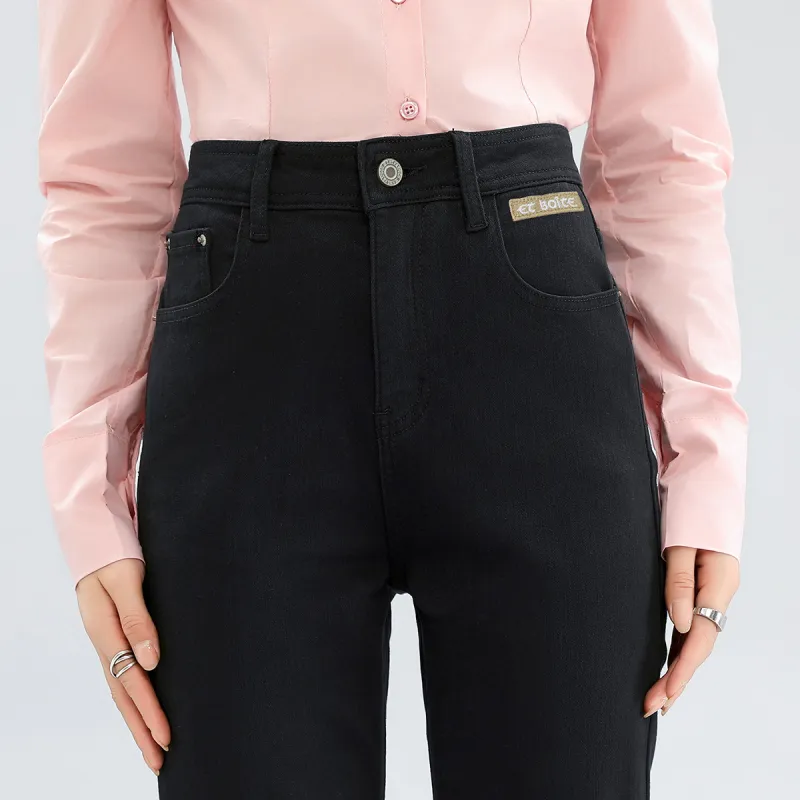 FAWENXIANGZI Jeans Slim Fit Women's-4