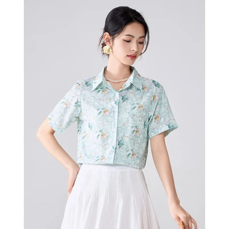 Love Elaine Shirt Women's Mint Green-2