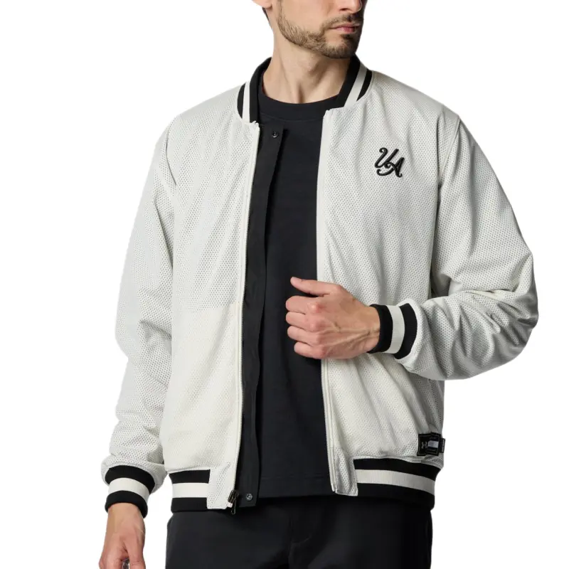Under Armour SS25 Jacket Men's Black/White Quartz 001-1