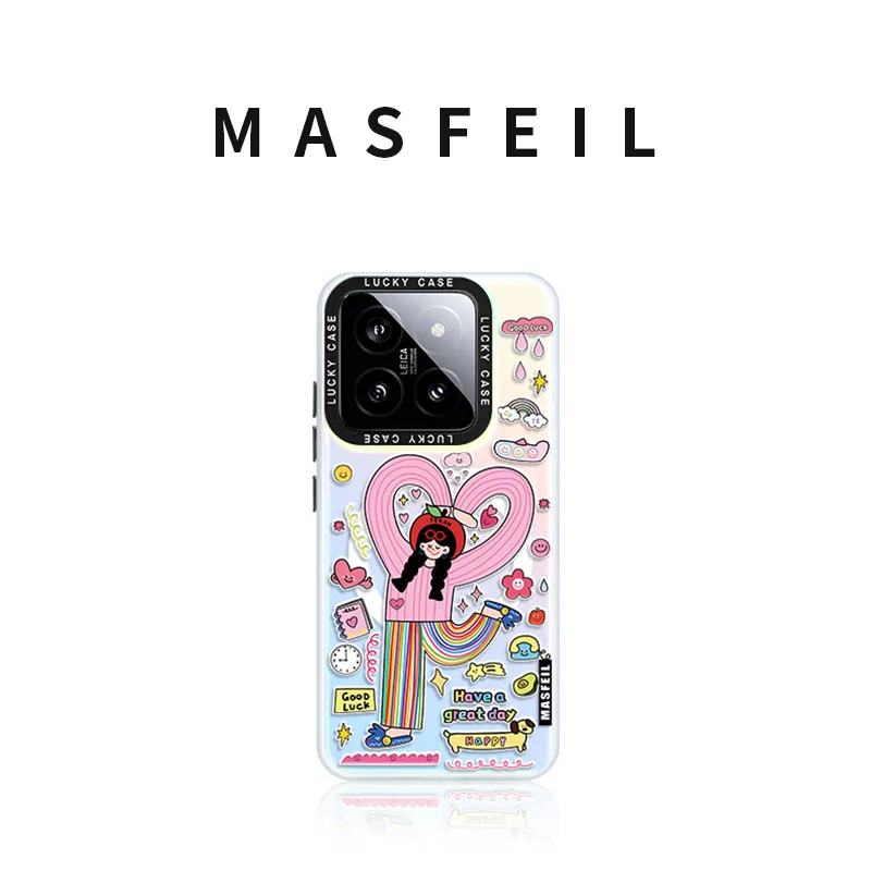 Marsfield Acrylic Material Laser Magnetic Case, Life Is Sweet Phone Cases Compatibility  Xiaomi 15/14/13 Pro-2