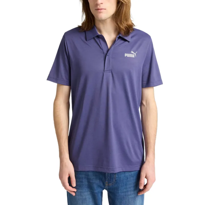 PUMA EssentialsDRYCELL All In Polo Shirt Men's Purple-2