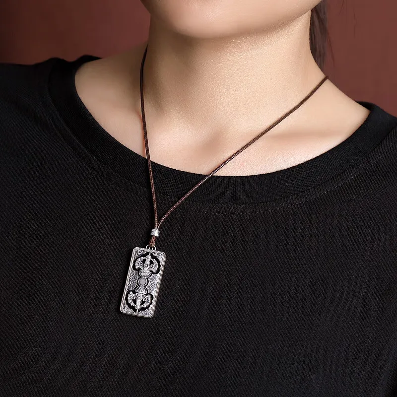 FUYUFU 999 Fine Silver Pendants Unisex-4