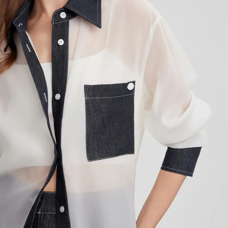 ELLE Shirts Women's Ecru-5