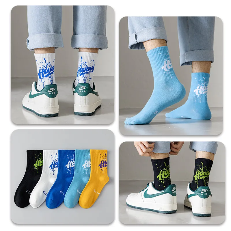 Gentle Welcome Basketball Socks Men's 5 Pack-3
