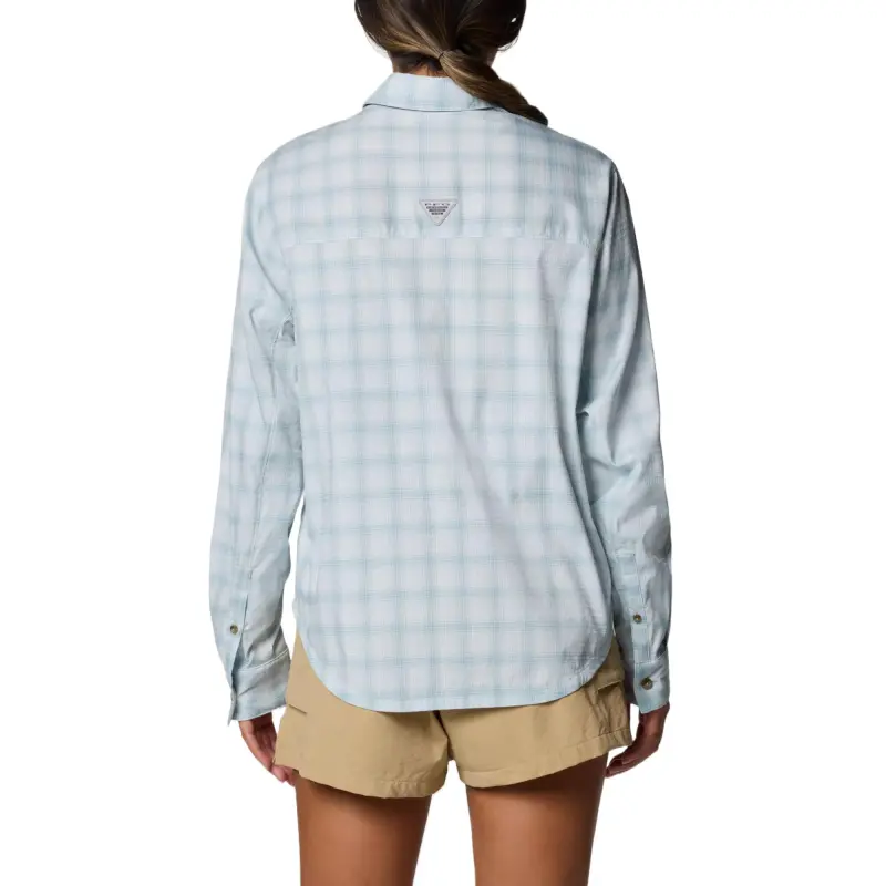 Columbia PFG Wild Cast™ Performance Shirt Women's Fragmented Blue-1