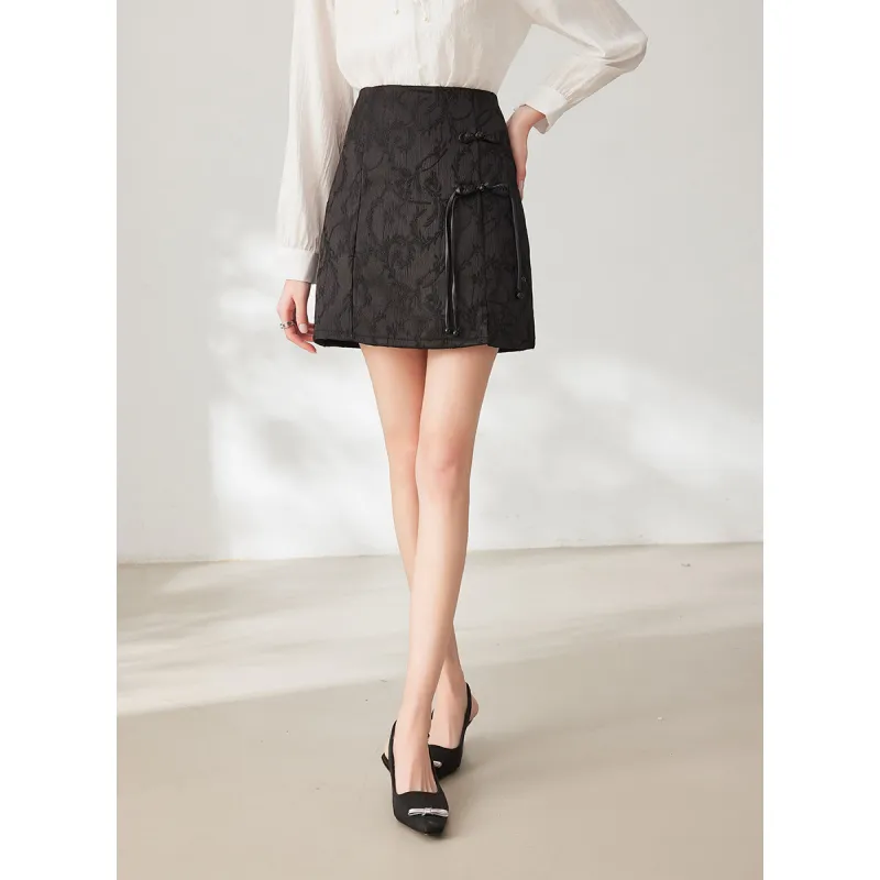 Like The Age Of Water Casual Short Skirts Women's Black-6