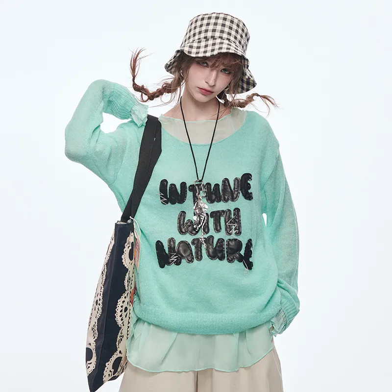 ELF SACK Knitwear Women's Elegance Spring Youth Green-3