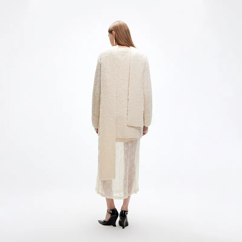 ONLY Knitwear Women's Antique White Color-2
