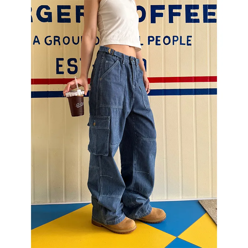 CHUANCHUANYEJIA Jeans Women's Blue-2