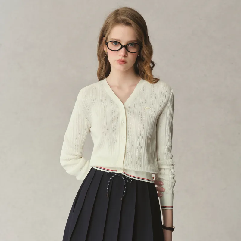 E.land Knitwear Women's Ivory White/White 39 Ivory-3