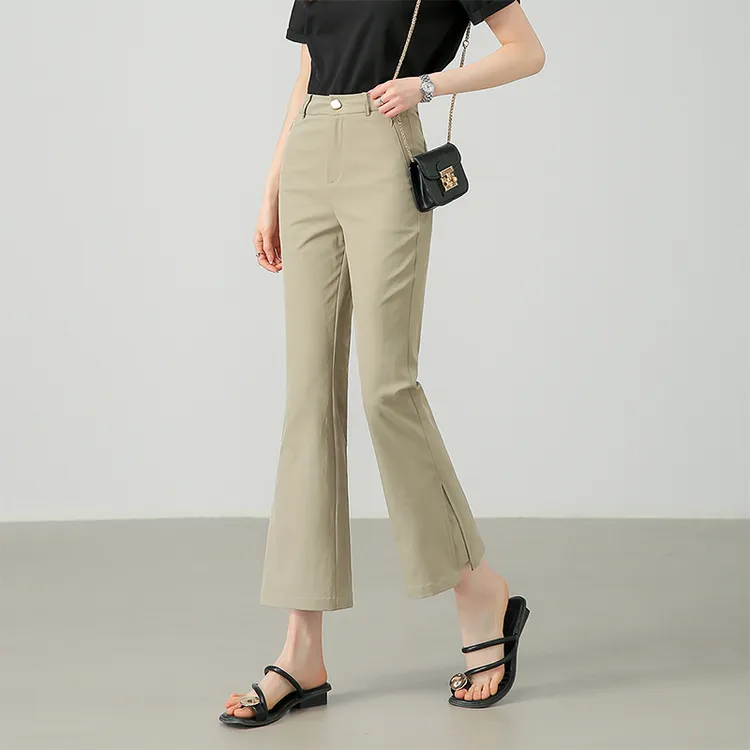 SENTUBILA Casual Pants Women's Khaki-2