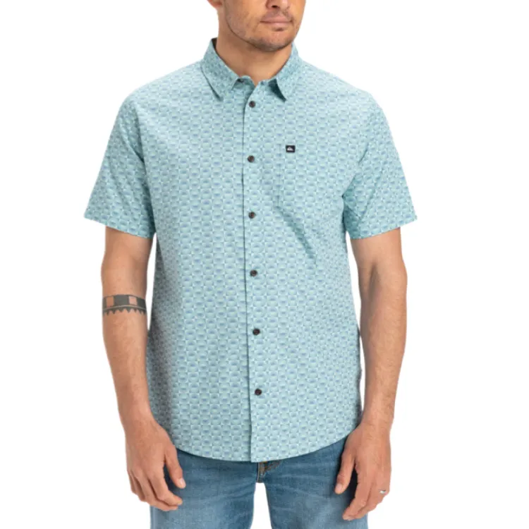 Quiksilver Apero Organic Classic Shirt Men's Blue-2