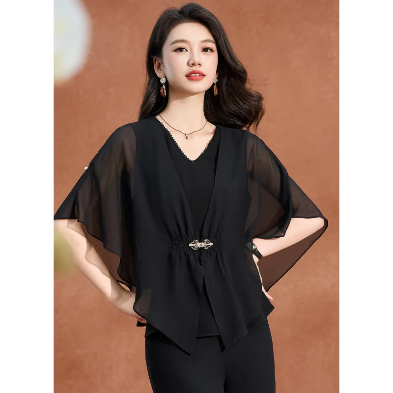 Mylan Casual Suit Cinched Waist Women's-5