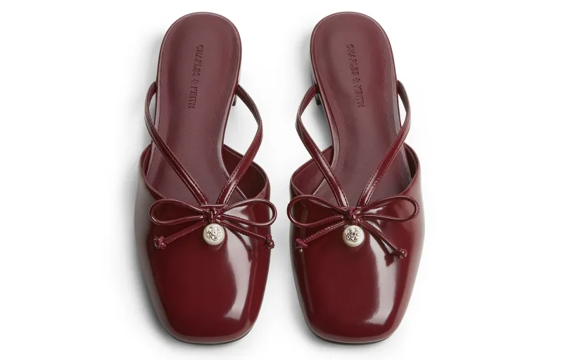 CHARLES&KEITH Composite Sole Closed Toe Slippers 1.6cm Women's-10