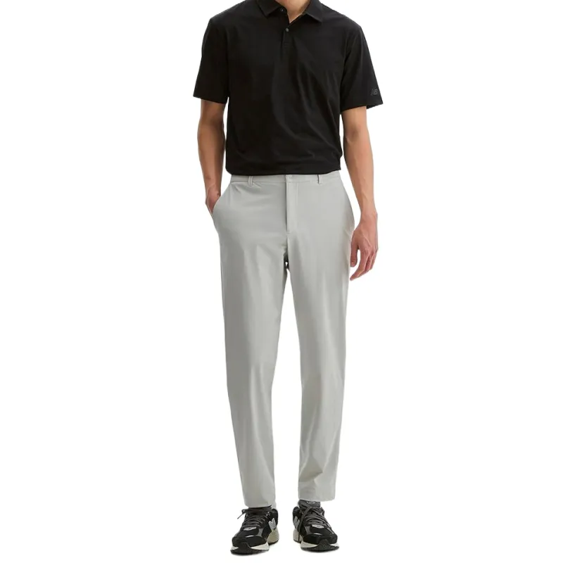 New Balance MEN FROZEN 테이퍼드 트리코트 팬츠 SLIM FIT Casual Pants Men's Light Beige-4