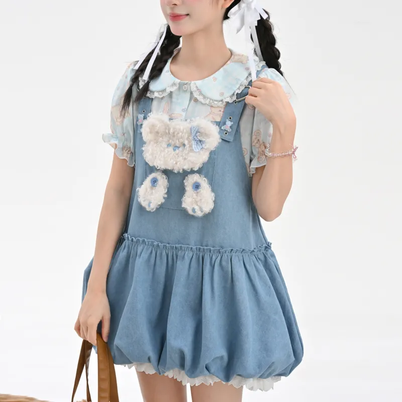 SNBL Slip Dresses Women's Blue-5