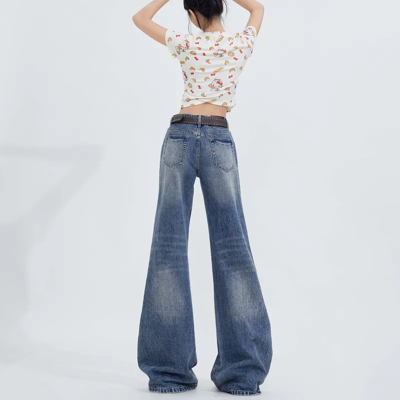 ZNZX Universal For All Seasons Jeans Unisex Vintage Blue-6