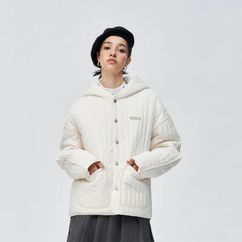 PCLP AW23 Party & Life Series Puffer Jackets Unisex Apricot-2
