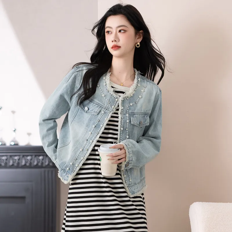 TERRE BLEUE Denim Jacket Women's Blue-2