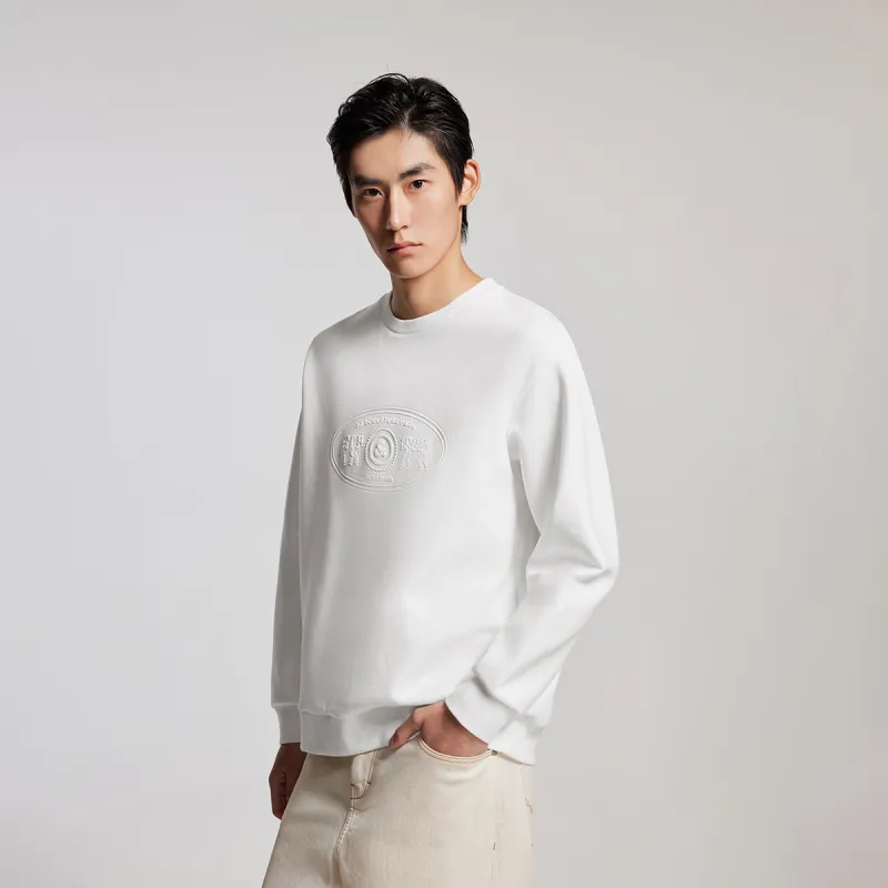 JACK JONES· Long Sleeved Sweatshirt Men's Snow White-4
