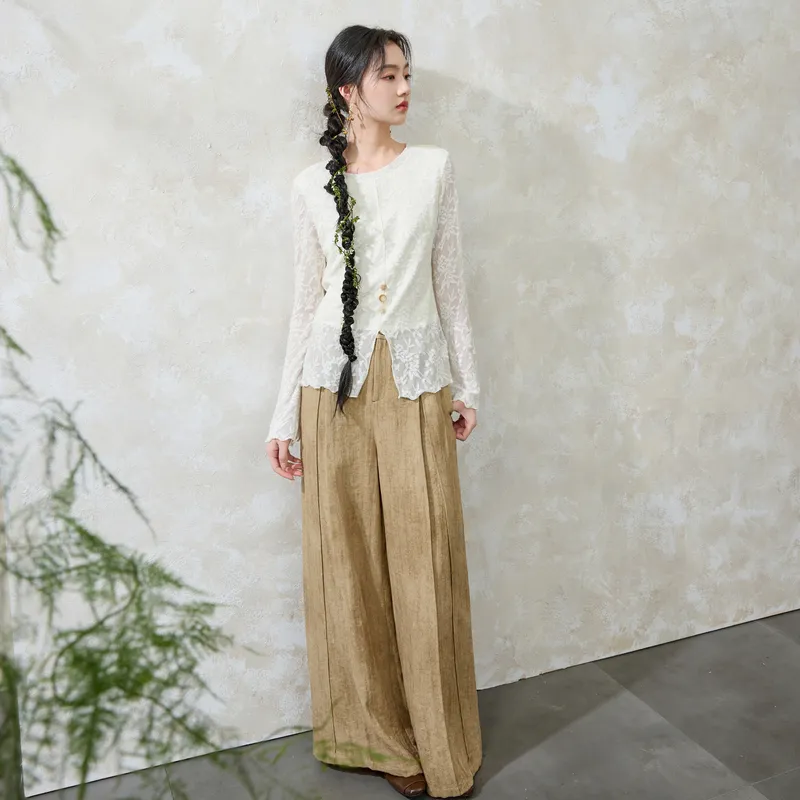 3COLOUR Casual Pants Women's Khaki-6