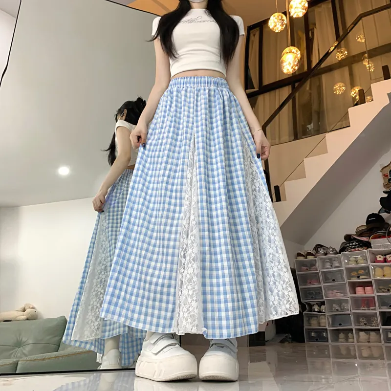 XIANSINIAO Casual Long Skirt Women's-2