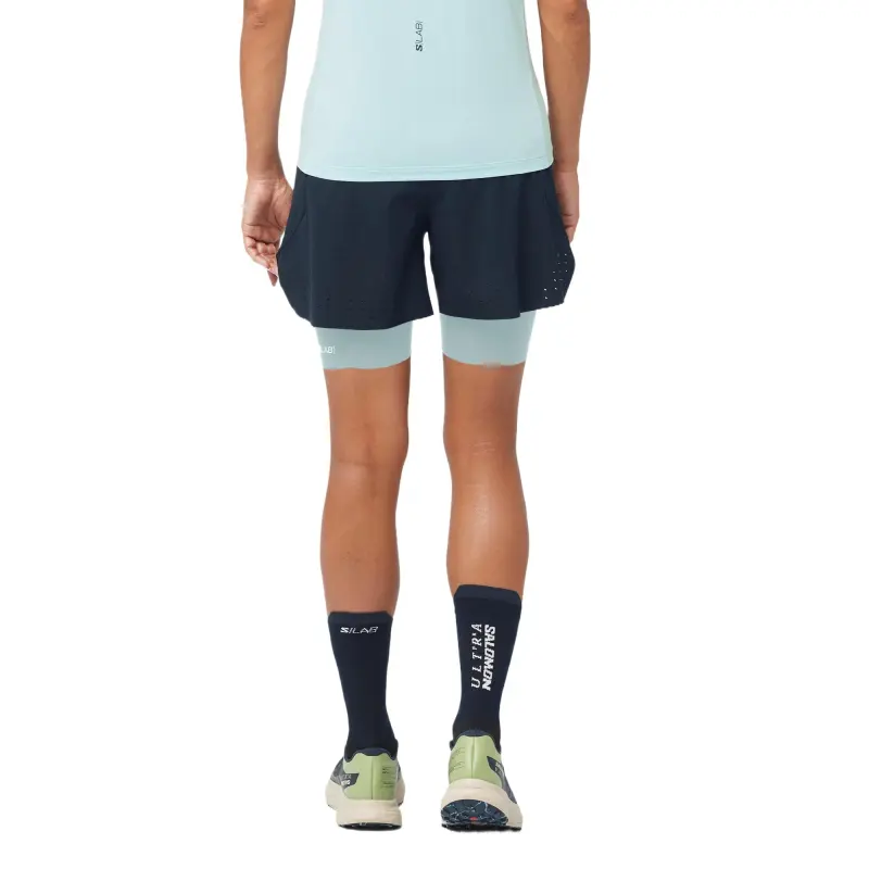 SALOMON S/Lab Ultra 2in1 Sports Shorts Women's Blue-3