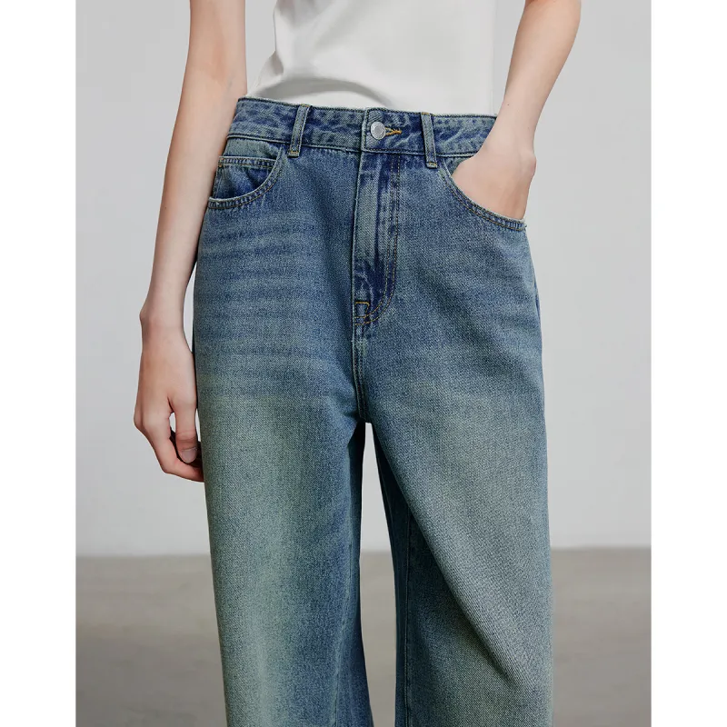 Initial Language Jeans Women's Vintage Glaze Blue-4