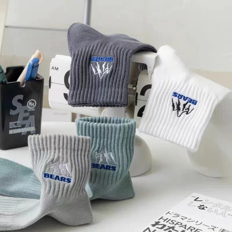 Gentle Welcome Mid Calf Socks Men's 5 Pack-3