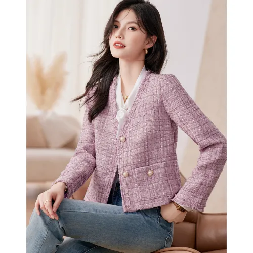 Like The Age Of Water Velvet feel Coat Women's Purple