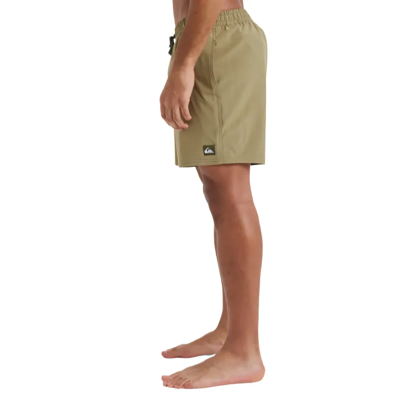 Quiksilver Surfsilk Solid Swimming Shorts Men's Khaki-4