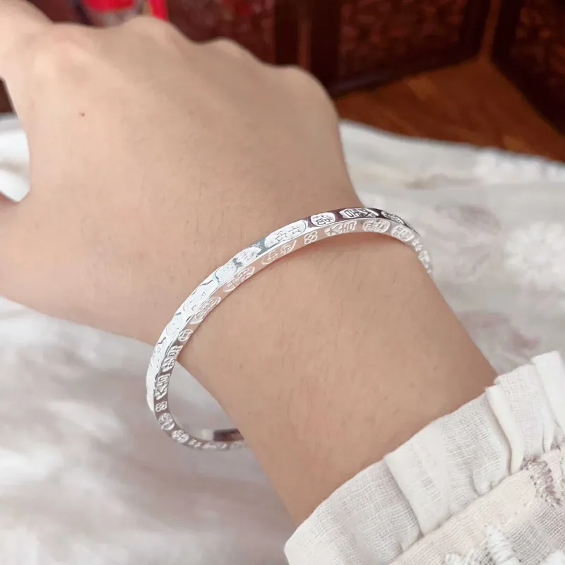 FUYUFU S999 Fine Silver Sterling Silver Bracelets Women's-3