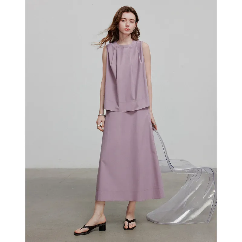 Initial Language Skirt Set Women's-7