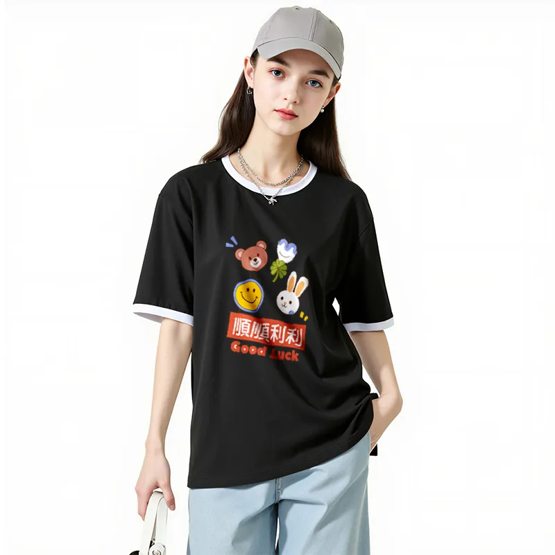 FAIRWHALE Drop Shoulder Sleeve T Shirt Women's-18