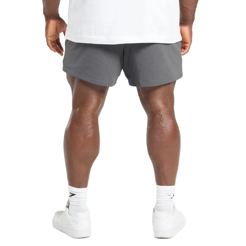 GYMSHARK Lifting Mesh 5' Shorts Casual Shorts Men's Gray-1