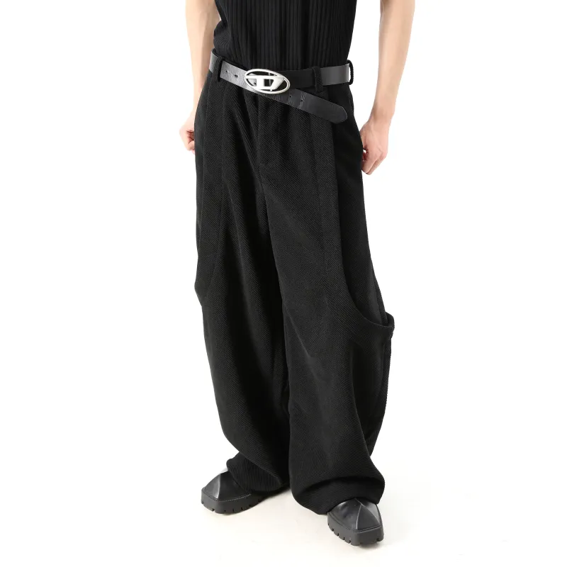 CUWU Casual Pants Unisex Black-3