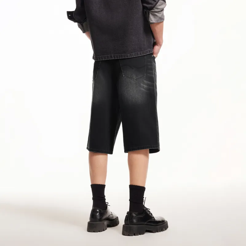 JACK&JONES Denim Shorts Men A16 Dark Gray Denim-3